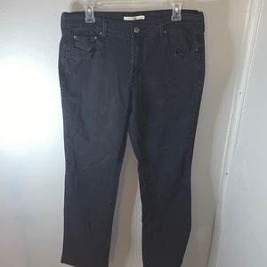 Black Levi’s jeans straight leg size 14